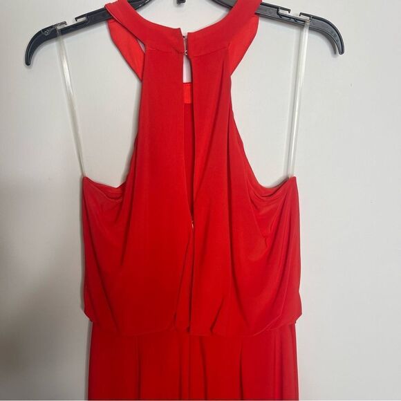 $248 JAY X JAY GODFREY Women's Coral Red Anselm Halter Neck Jumpsuit New Missing - Picture 5 of 9